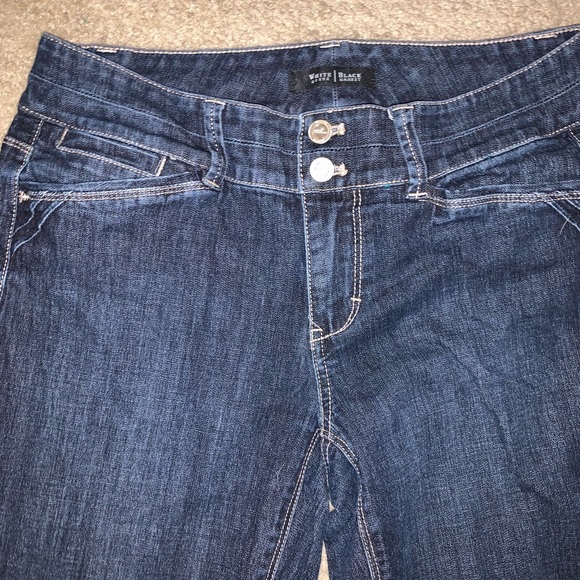 White House Black Market Trouser Leg Blue Jeans - Picture 2 of 9